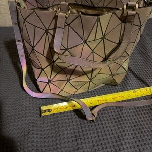 Geometric Holographic Tote Bag